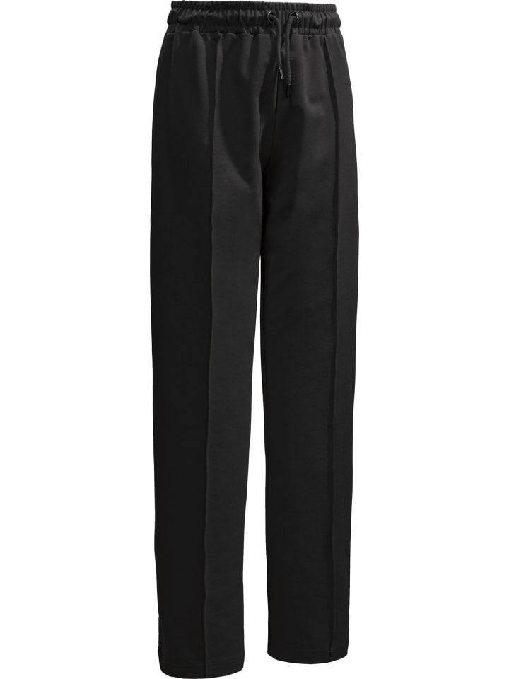 Sweat Freizeithose, lang in schwarz