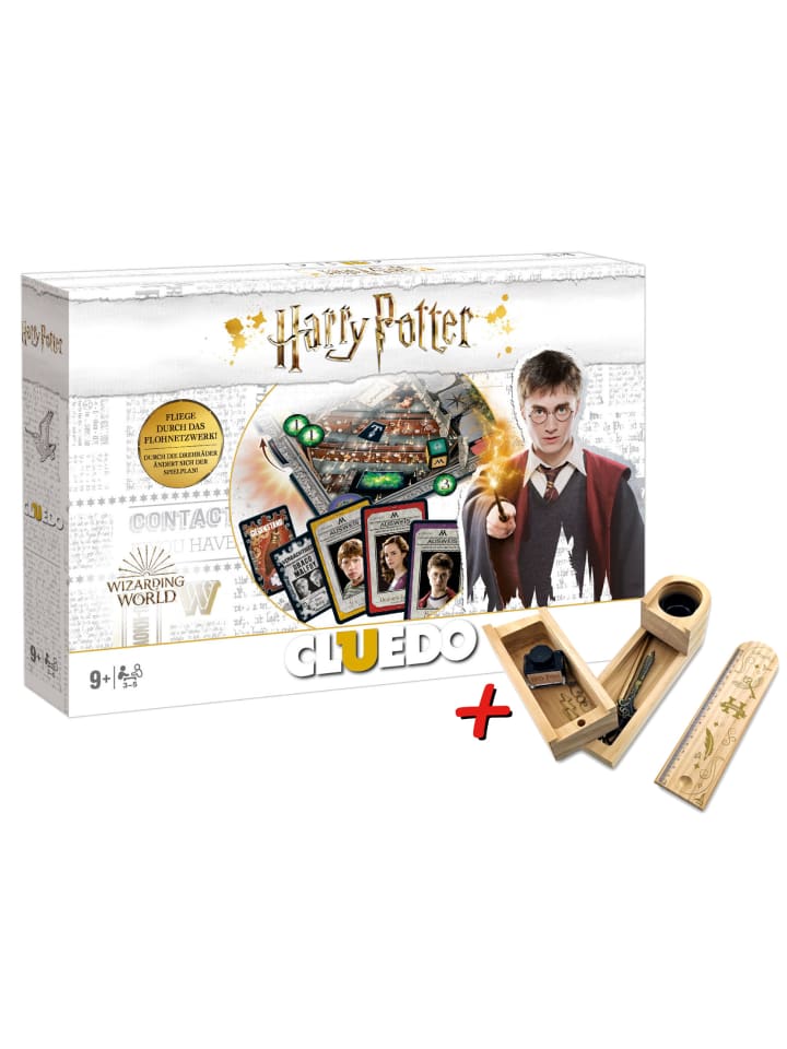 Cluedo - Harry Potter + Holz-Schreibset in mehrfarbig