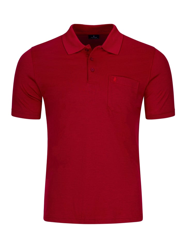 Poloshirt Basic in Erdbeere