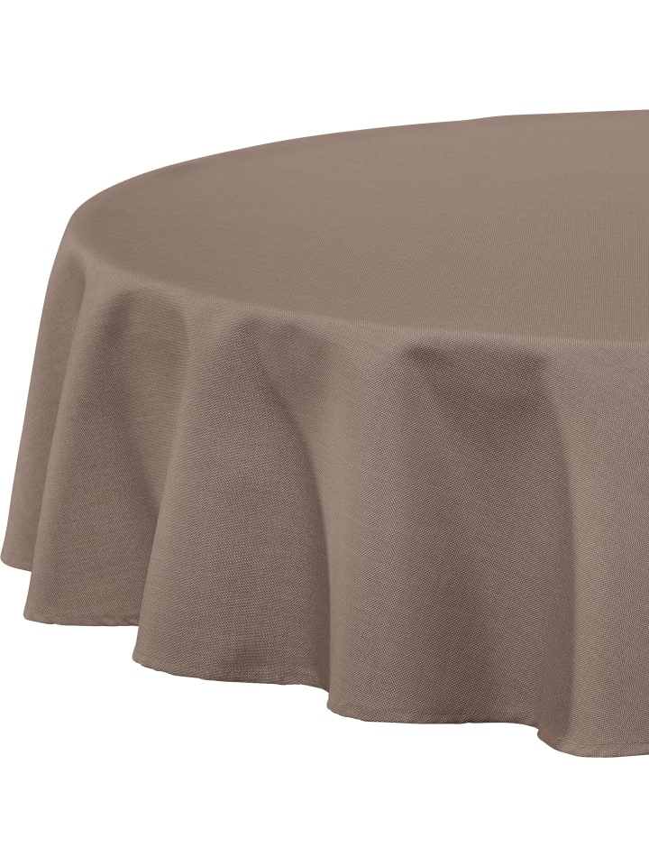 Tischdecke Madrid in taupe