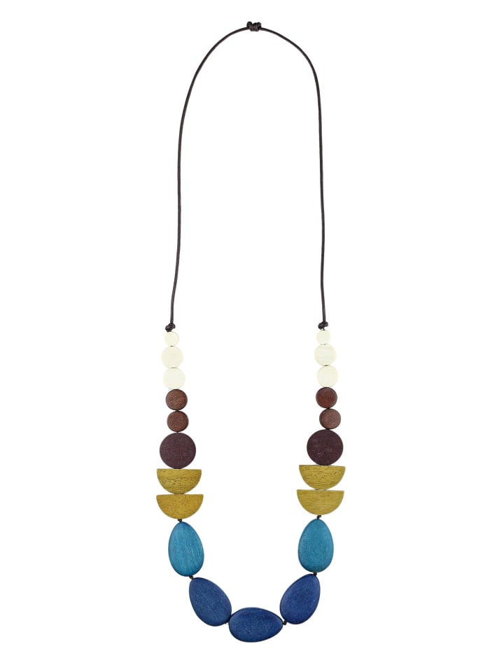 Lange Kette " Pauline " in blau