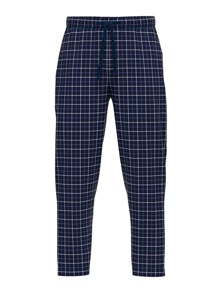 Lange-Hose Dallas in blau-dunkel-Allover