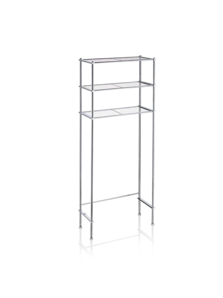 Waschmaschinenregal in Silber - (B)67 x (H)162,5 x (T)30 cm