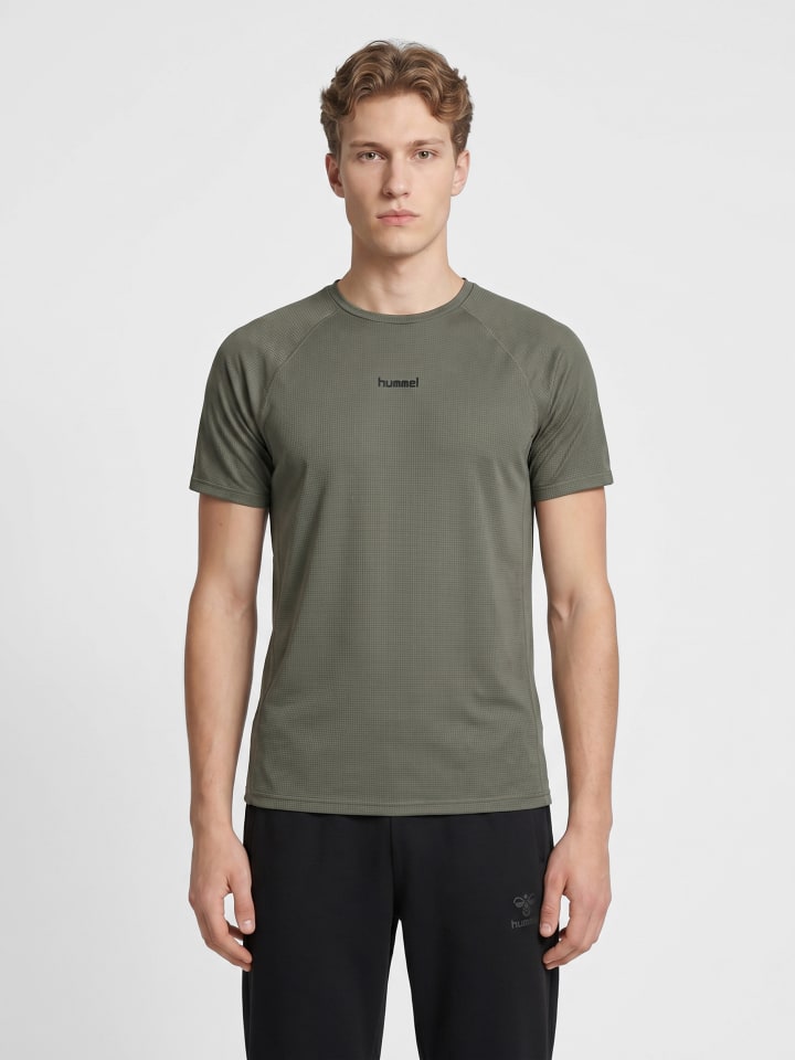 T-Shirt Raglanärmel Hmlmomentum Multisport Herren in CASTOR GRAY
