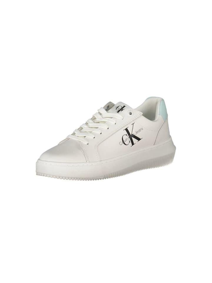 Weiß Leder Damen Sneaker