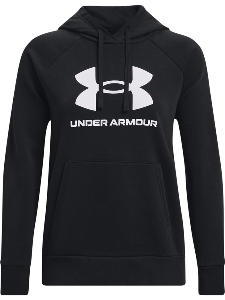 Hoodie "UA Rival Fleece Big Logo Hoodiey" in Schwarz