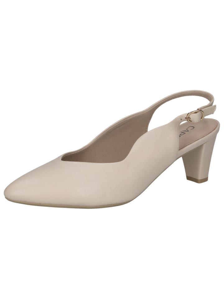 Slingpumps in CREAM PERLATO