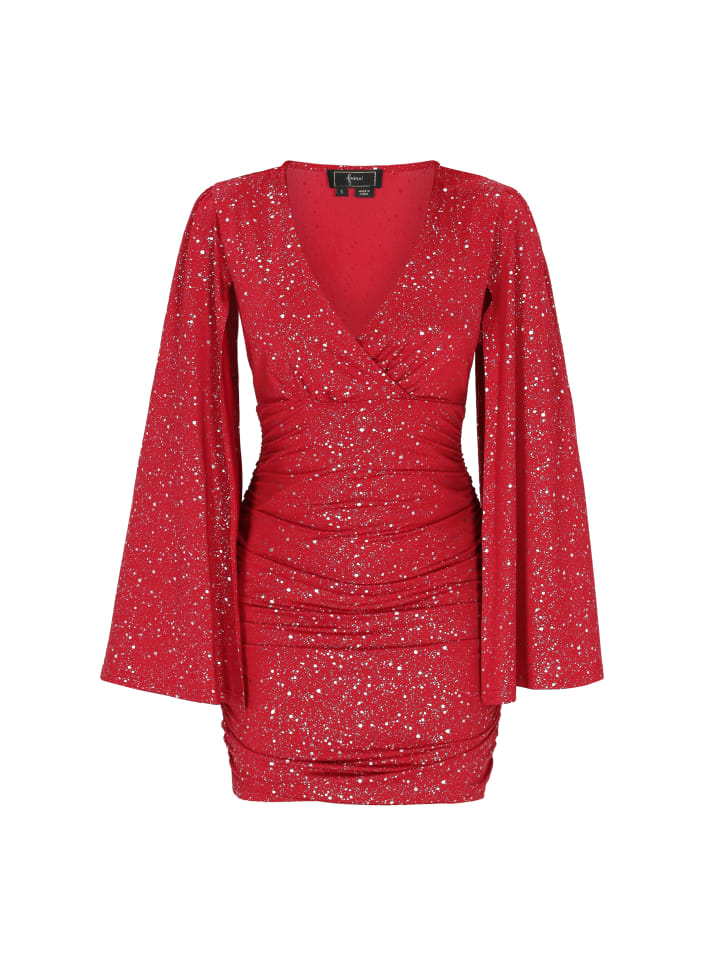 Women Dress in burgundy