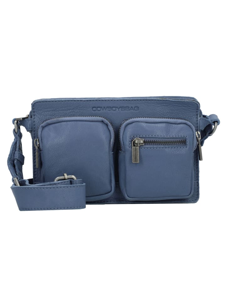 Merlin Umhängetasche Leder 22 cm elementalblue