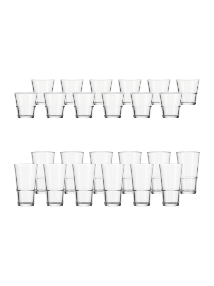 24er Set Trinkglas Set Event in Transparent