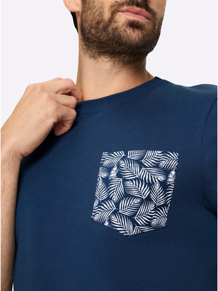 T-Shirt in dunkelblau