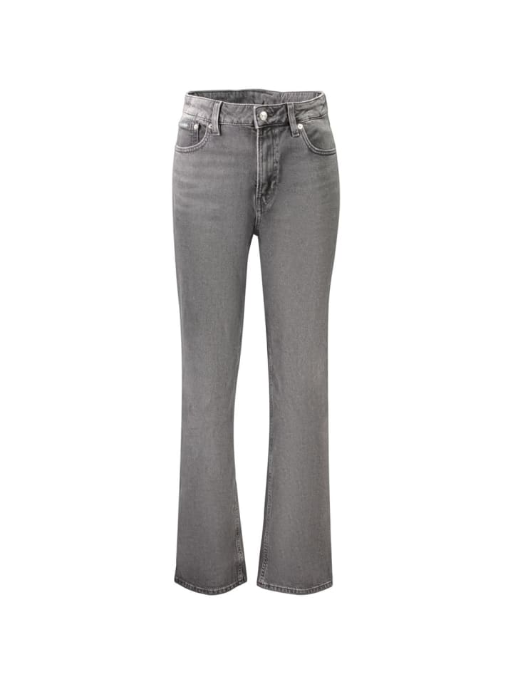 Schwarz Baumwolle Damen Jeans