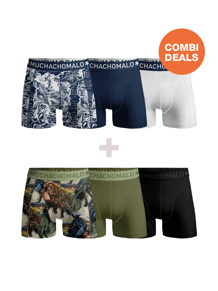 6er-Set: Boxershort in Mehrfarbig - für Herren