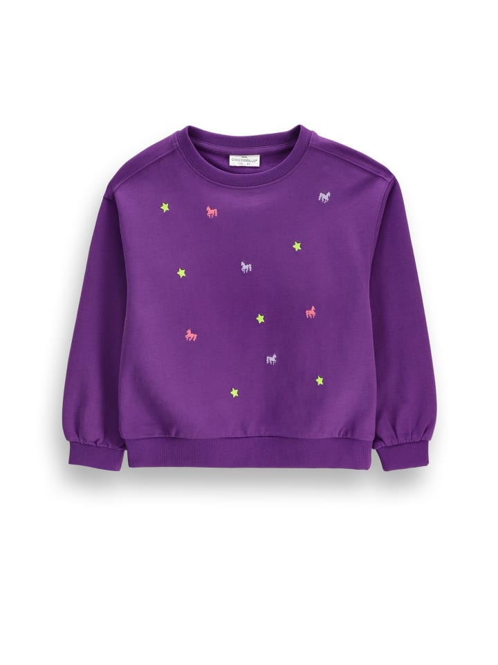 Sweatshirt ohne Kapuze in violett