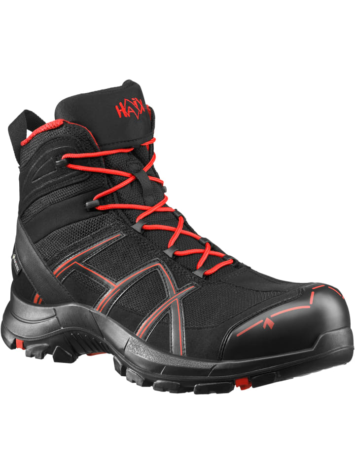 Halbschuhe Black Eagle Safety 40.1 mid in black/red