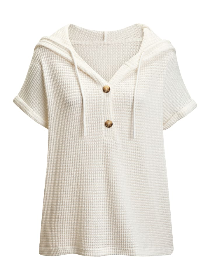 Kapuzenshirt in creme