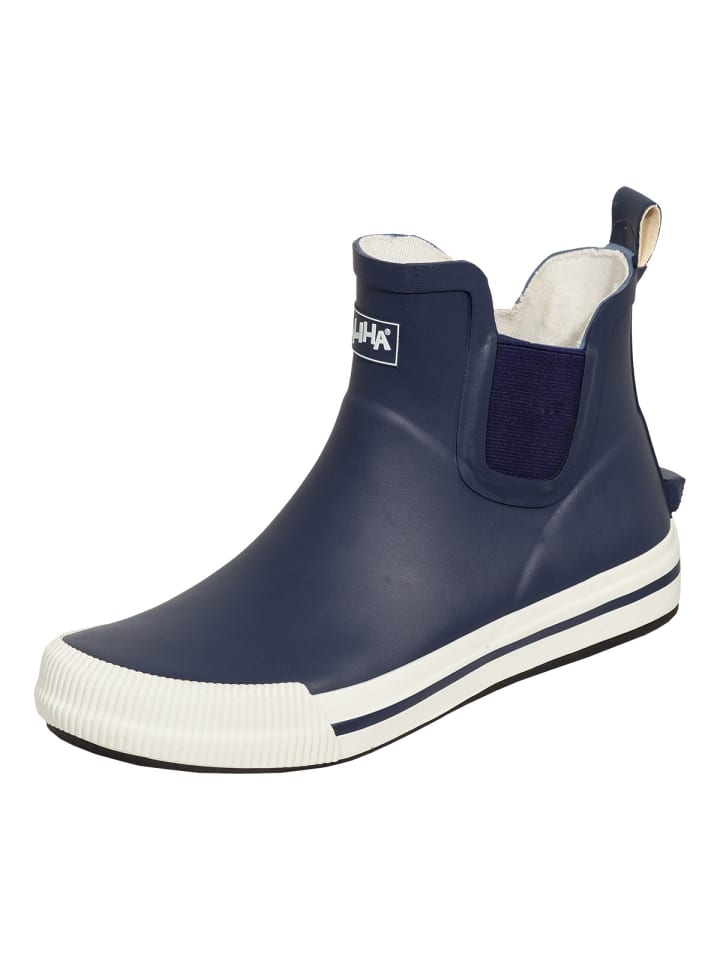 Gummistiefel Momo in dunkelblau/weiß