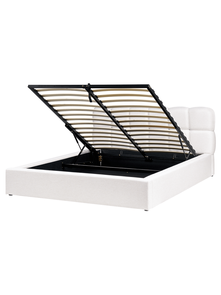 2-tlg Doppelbett BASTON in Weiß