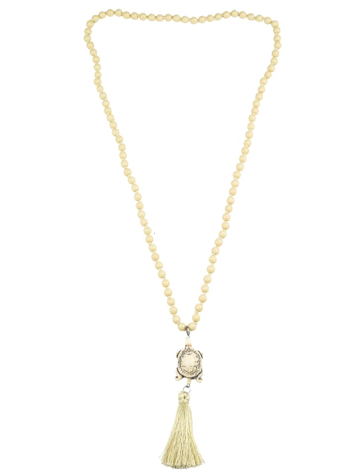 Lange Kette " Schildkröte " in beige