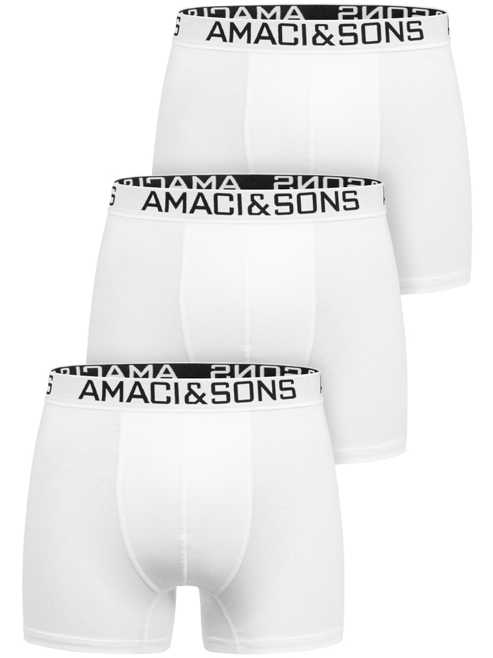 3er Pack Boxershorts DUSTIN in Weiß/Weiß