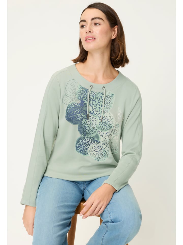 Sweatshirt in Salvia Green