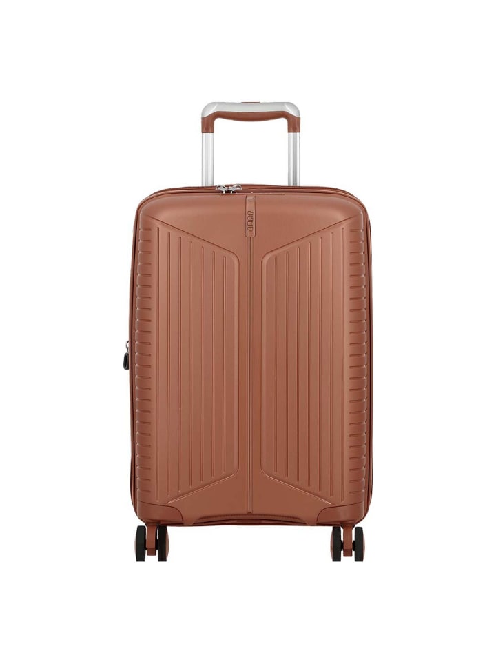 Evae 4 Rollen Trolley 66 cm mit Dehnfalte copper