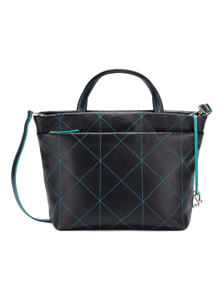 Pienza Handtasche Leder 31 cm black