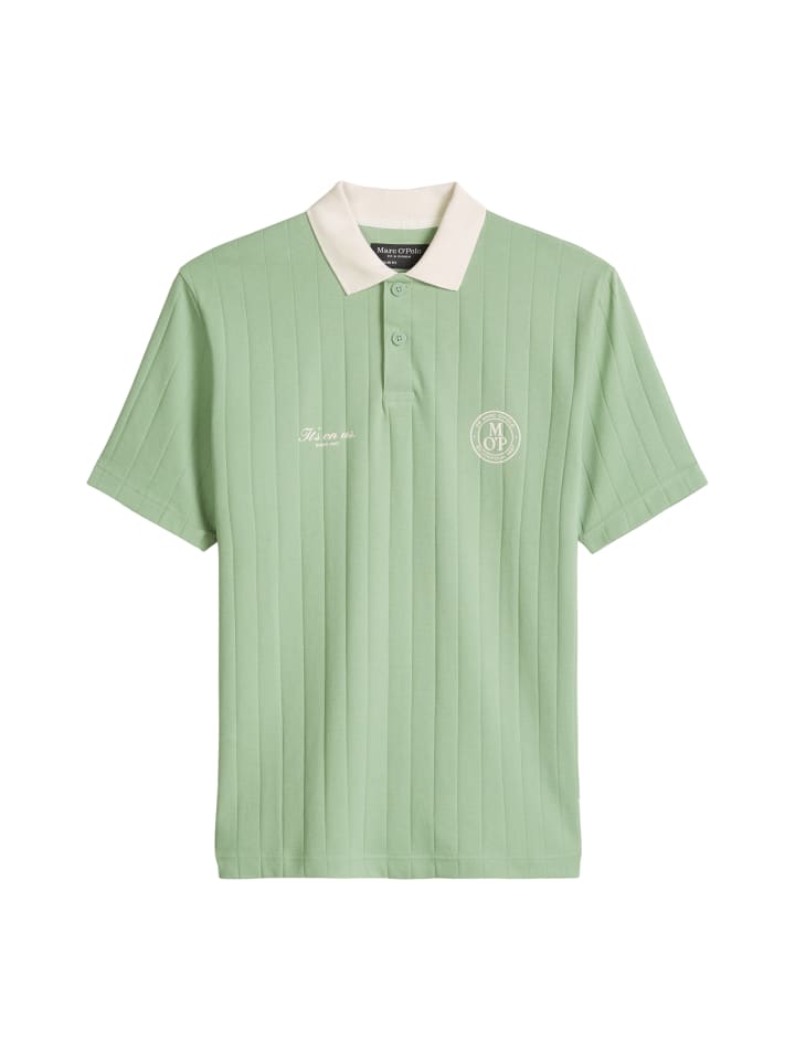 MOP Club '67  Football Tricot Polo, Rib in Water Cress