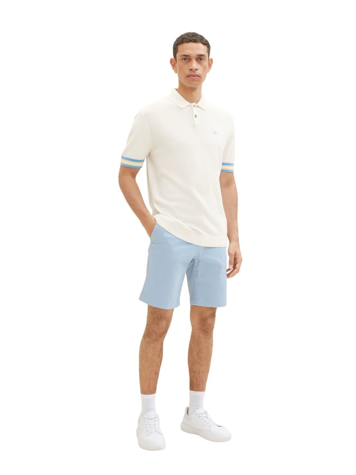 Short SLIM SOFT CHINO slim in Blau