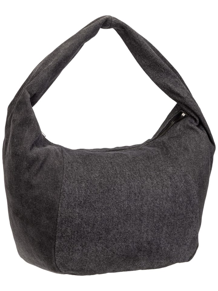 Handtasche Farrah Hobo M Denim in Black