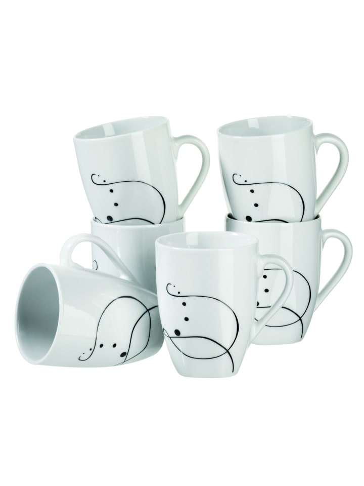 Kaffeebecher CHANSON in weiß
