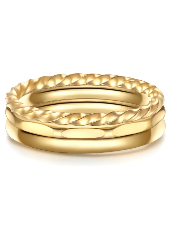 Ring aus Edelstahl in gelbgold