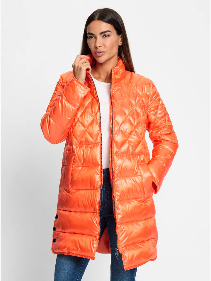 Steppmantel in orange