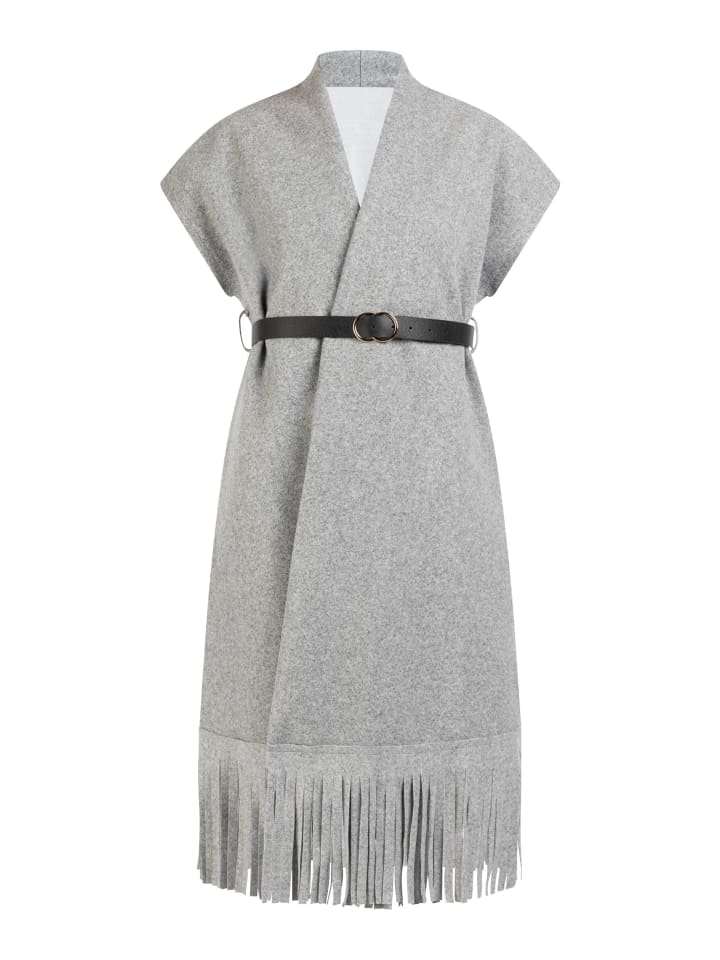 Women Weste in Grau Melange