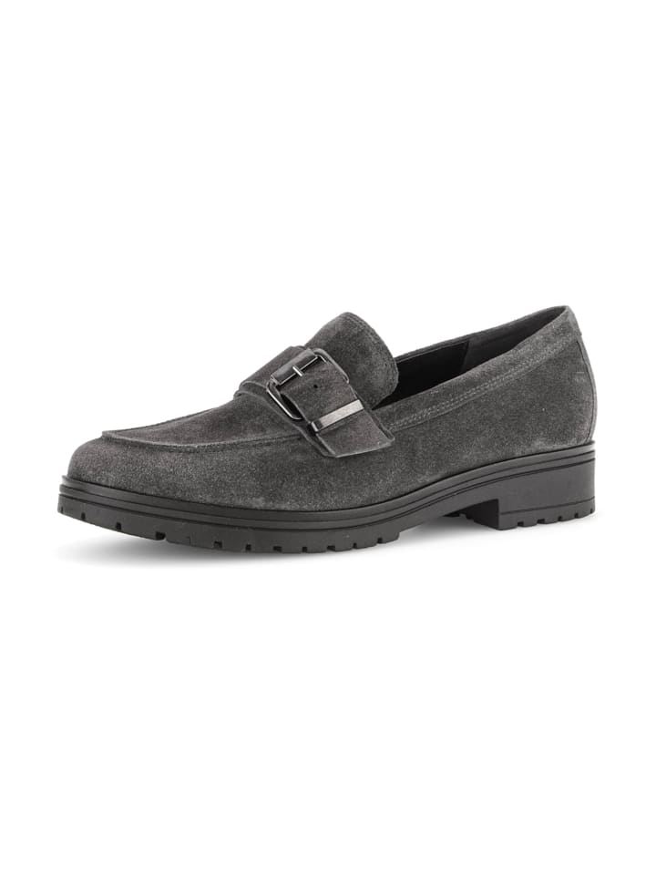 Klassische Slipper in Grau