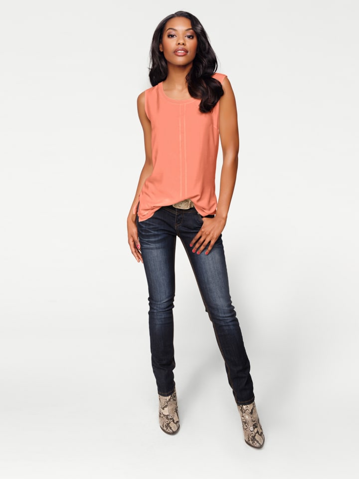 Shirttop in koralle