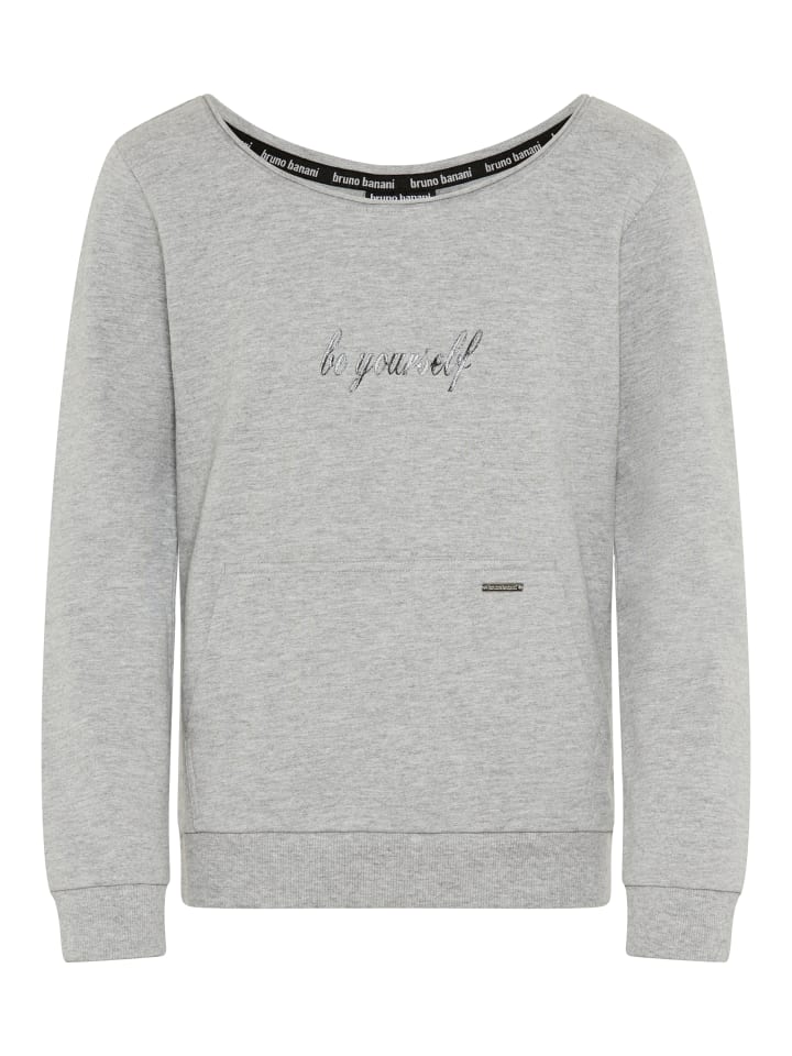 Sweatshirt in graumeliert
