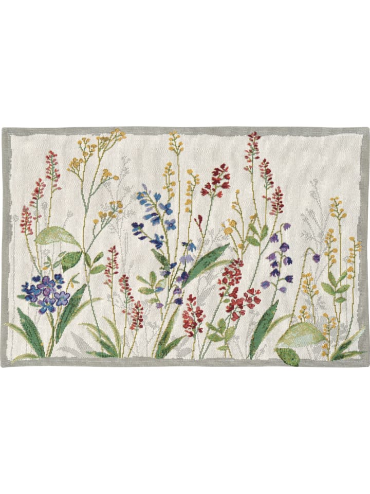 Baumwollmischung, Gewebt, Gobelin Tischset 2er-Pack Flower Meadow in bunt
