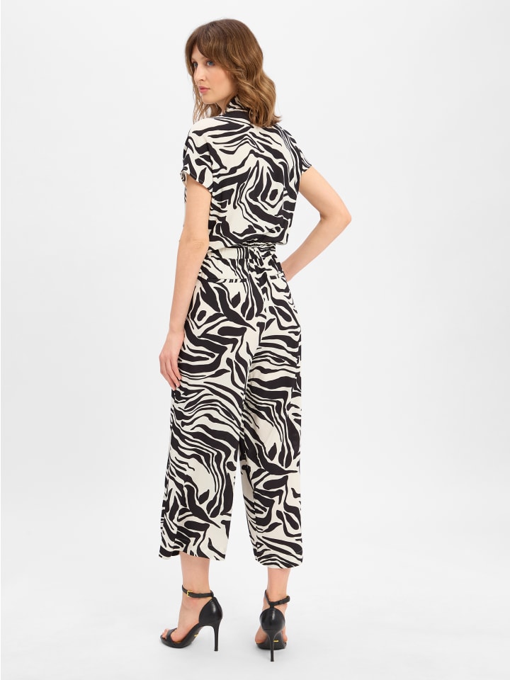 Jumpsuit Cetara in schwarz weiß