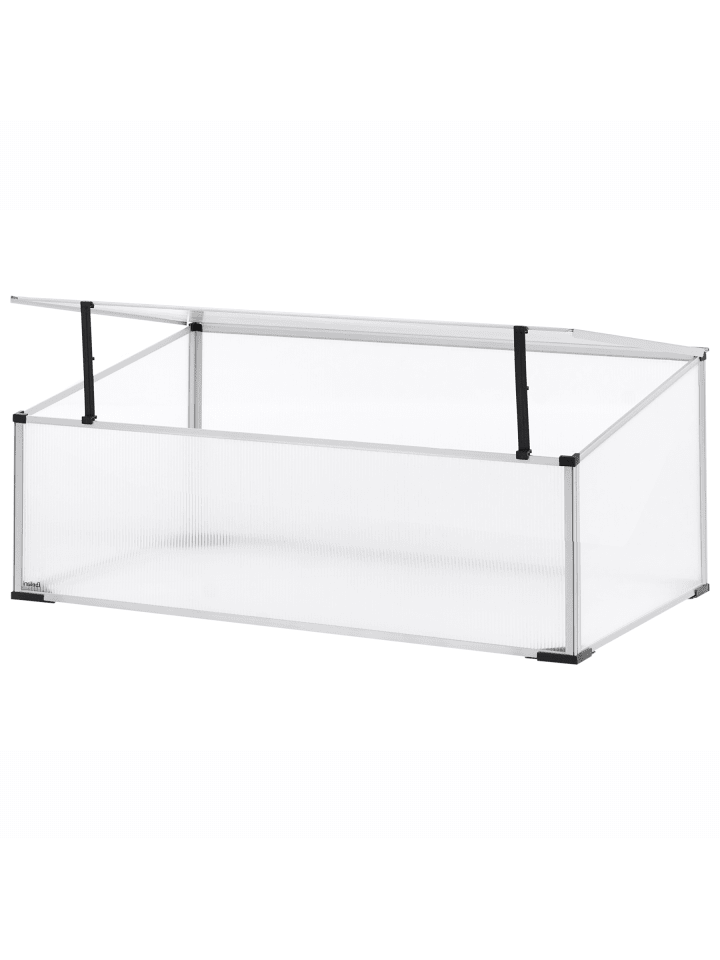 Gewächshaus für den Garten CARFIZZI in Silber/Transparent