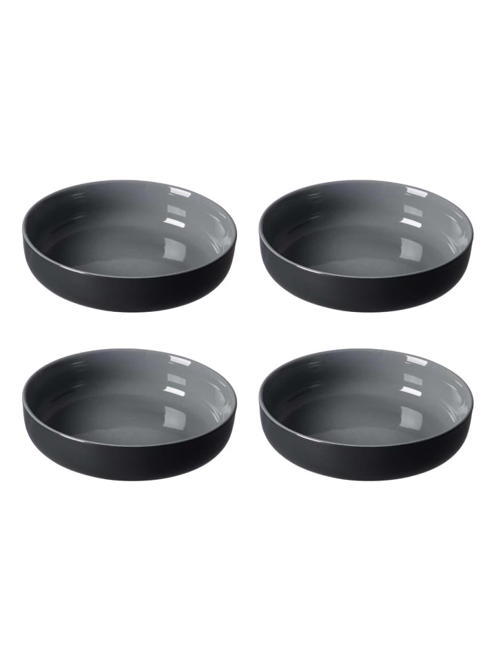 4er Set Schalen Jasper in Schwarz ø 19.0 cm