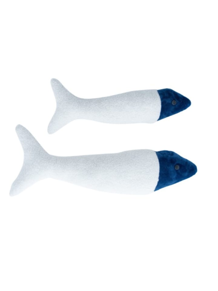 2er-Set Fisch in Weiß – (B)11 x (H)46 x (T)6 cm