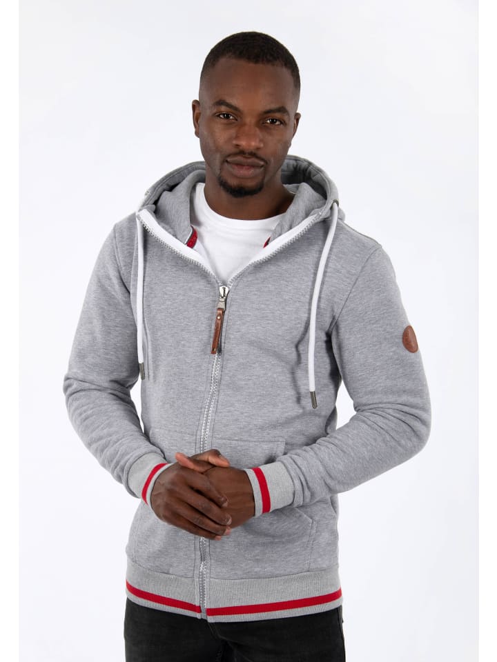 Jacke Alessandro Salvarini Herren Hoodie AS310 in Hellgrau