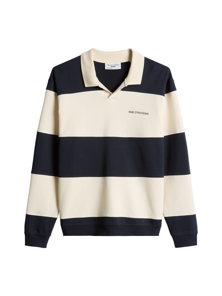 Polo-Sweatshirt relaxed in Dark Blue