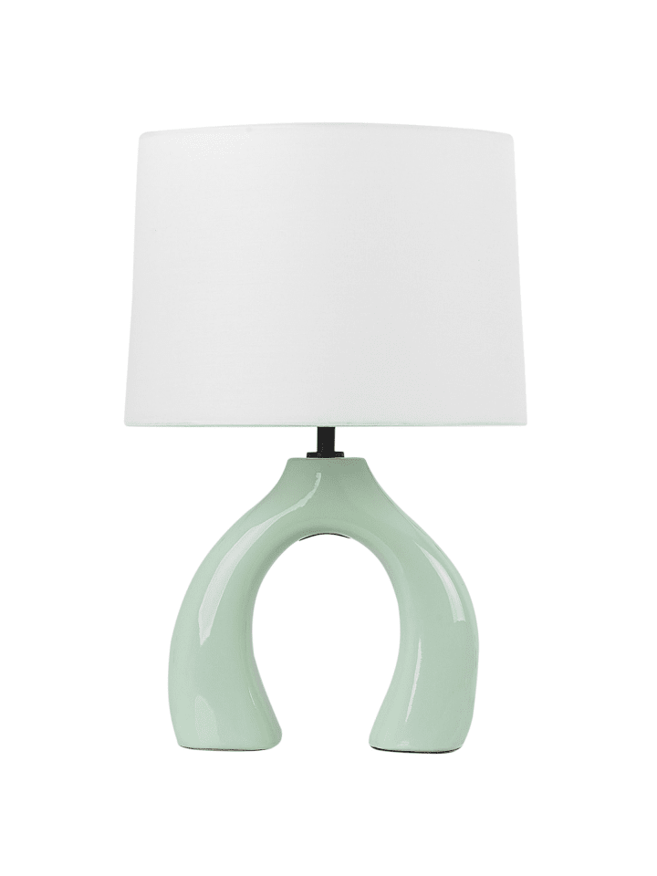 Tischleuchten ABBIE in Grün/Weiß - (W) 28 x (H) 43 x (L) 28 cm