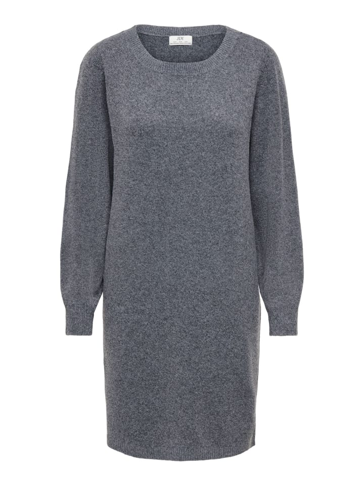 Strickkleid in Dark Grey Melange