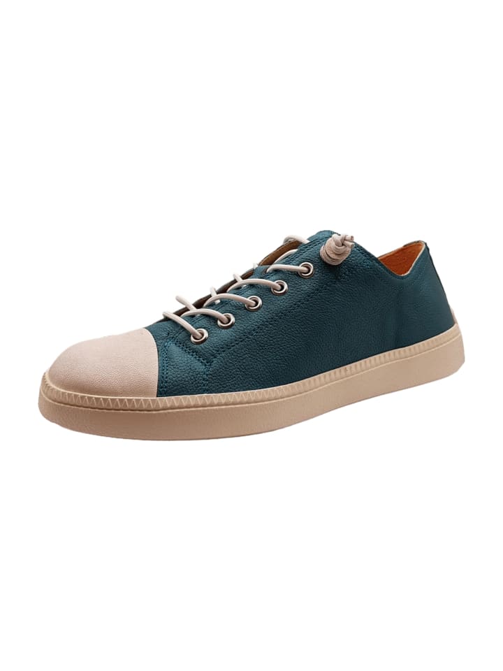 Komfort Schnürschuhe in Türkis