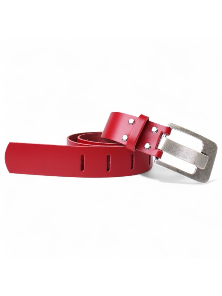 Breitdorn Gürtel in Rot