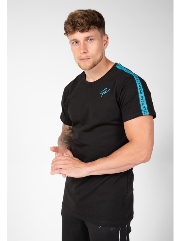 T-shirt - Chester - Schwarz/Blau