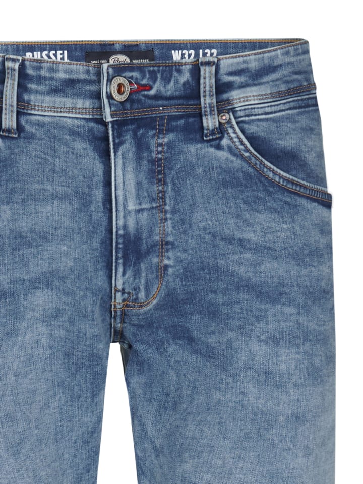 Regular Tapered Fit Jeans Russel in Blau